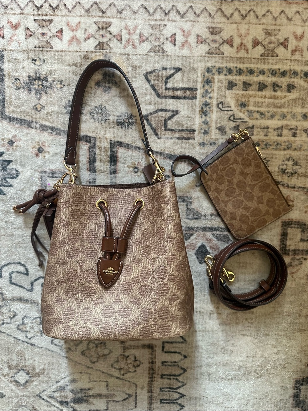 Coach Rowan Bucket Bag Signature Canvas